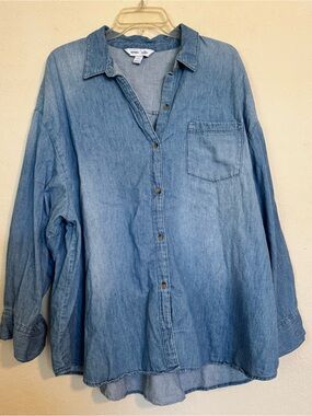 Old Navy Light Blue Denim Shirt